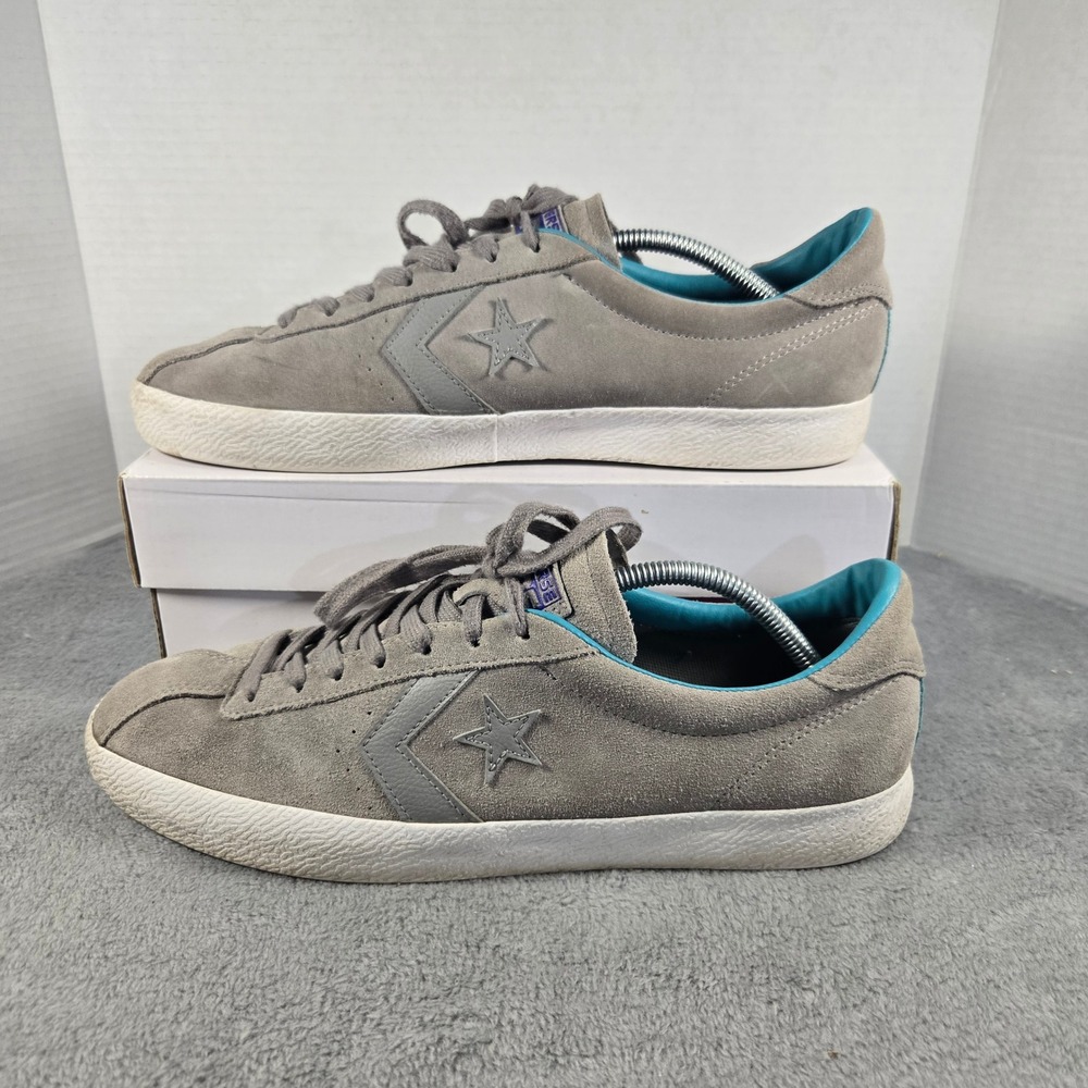 Converse CONS Breakpoint Ox Dolphin Grey Suede Sneakers 154449C Mens 12